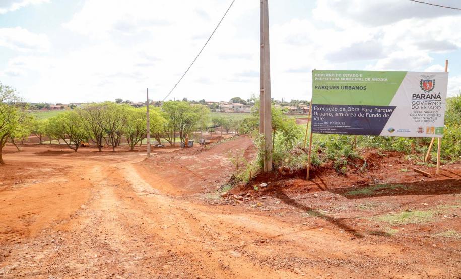 Parque urbano em Andirá