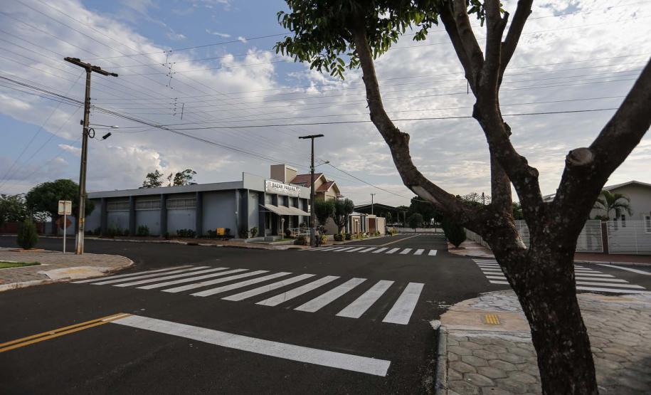 Pavimentação asfaltica no distrito de Dom Armando em Missal- Foto : Jonathan Campos / AEN