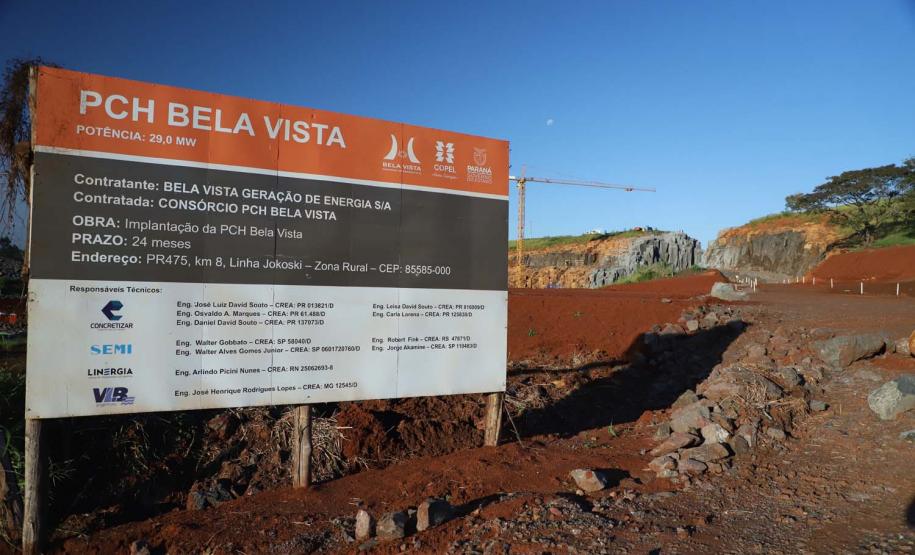 PCH Bela Vista está com 50% das obras concluídas
