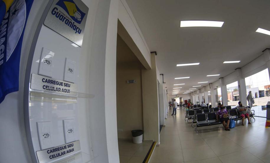 Reforma da rodoviárai da cidade de Guaraniaçu- Foto : Jonathan Campos / AEN