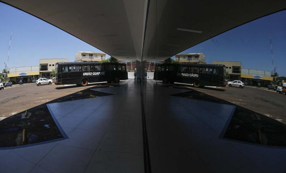 Reforma da rodoviárai da cidade de Guaraniaçu- Foto : Jonathan Campos / AEN