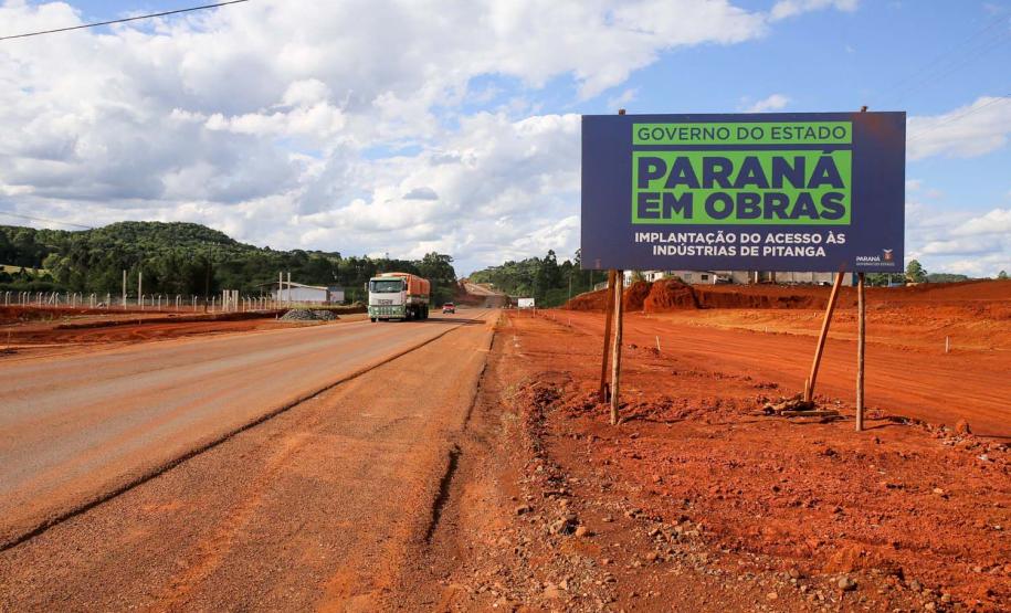 Em Pitanga, novos acessos às indústrias impulsionam o desenvolvimento