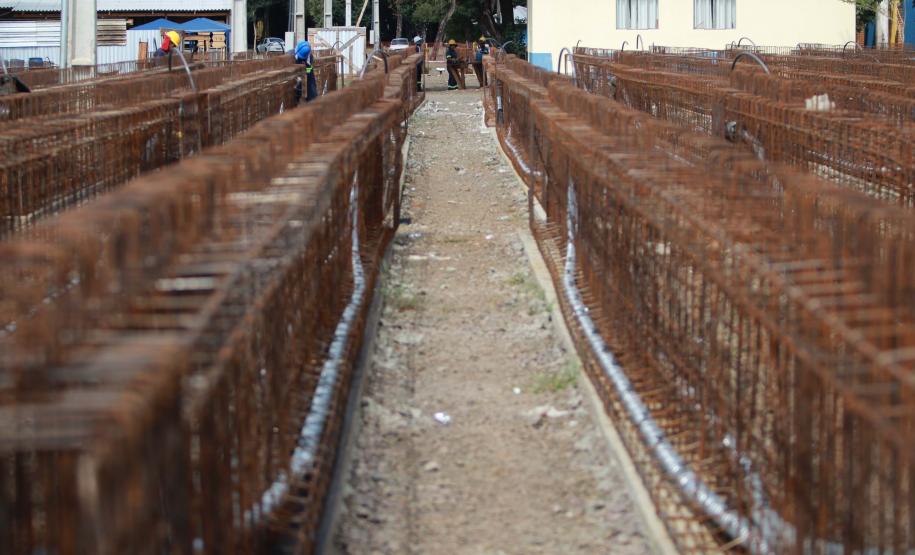 Construção de túnel em Francisco Beltrão.