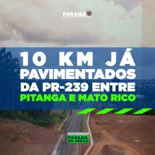 PAVIMENTACAO PITANGA-MATO RICO
